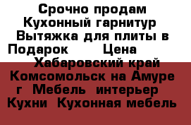 Срочно продам Кухонный гарнитур! Вытяжка для плиты в Подарок!!!  › Цена ­ 10 000 - Хабаровский край, Комсомольск-на-Амуре г. Мебель, интерьер » Кухни. Кухонная мебель   